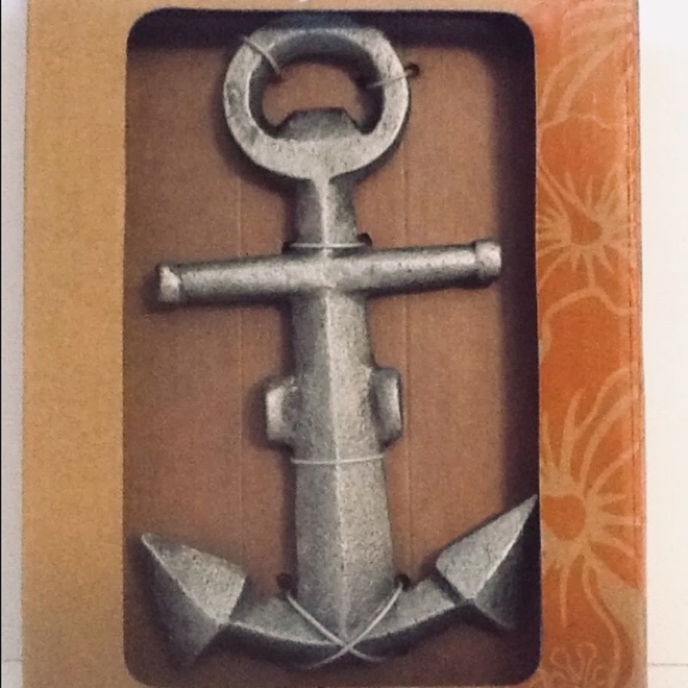 Heavy Rustic Metal Ship Anchor Bottle Opener Bar